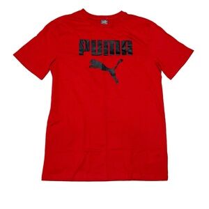 Puma Boys XL Red Short Sleeve T-Shirt